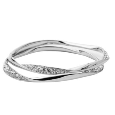 DKNY Stainless Steel & Stone Set Twisted Bangles - Product number 9620761