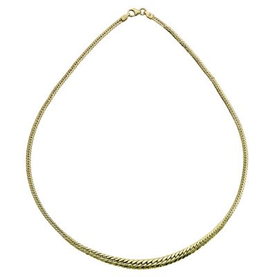 9ct yellow gold flat curb chain necklace - Product number 9621202