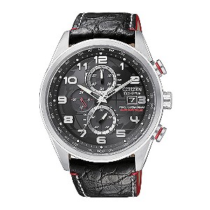 Limited edition Citizen Eco-Drive men's black strap watch - Product ...