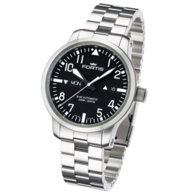 Fortis B-42 Flieger men's day/date bracelet watch - Product number 9622292