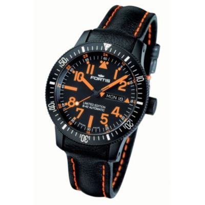 Fortis B-42 Marinemaster men's black and orange strap watch - Product number 9622675