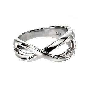Fiorelli Silver Crossover Ring N