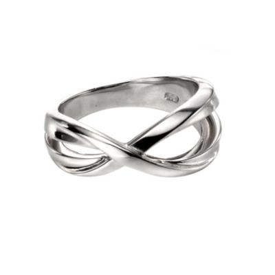 Fiorelli Silver Crossover Ring P