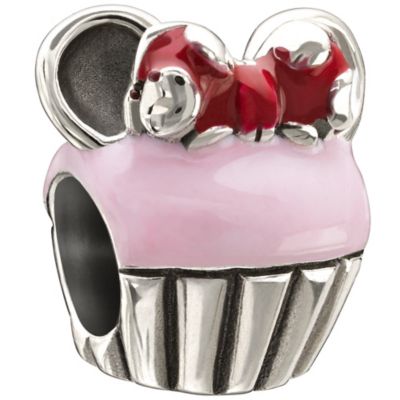 - Sterling Silver Minnie Cupcake Bead