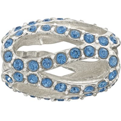 Chamilia - Sterling Silver Meander Blue Crystal