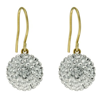 Evoke Sterling Silver & Gold Plated Crystal Hook Earrings - Product number 9628185