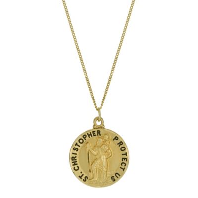 9ct Rolled Gold St. Christopher Pendant 18`