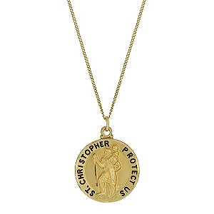 9ct Rolled Gold St. Christopher Pendant 18`
