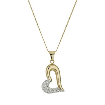 Sterling Silver and 9ct Gold Crystal Chunky