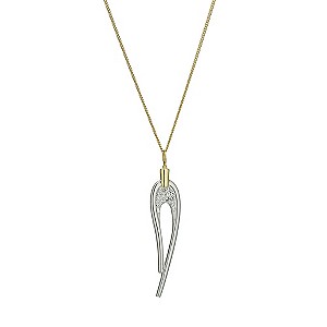 Evoke Sterling Silver and 9ct Gold Crystal