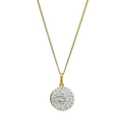 Evoke Sterling Silver and 9ct Gold Crystal Ball