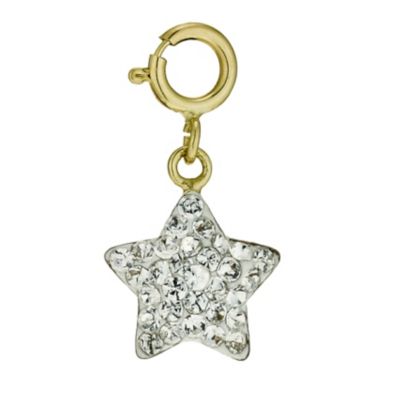 H Samuel 9ct Gold Crystal Star Charm