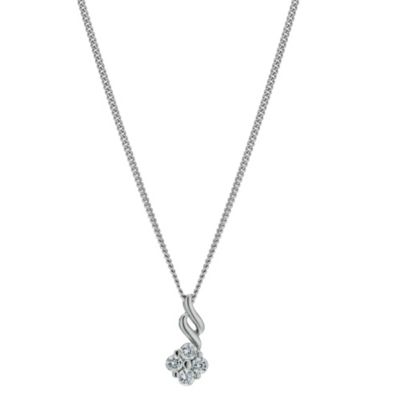 Sterling silver cubic zirconia pendant - Product number 9632832