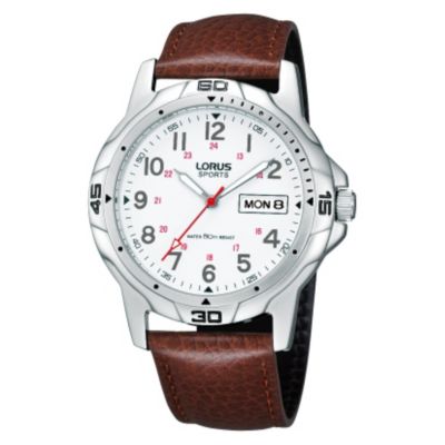 Lorus Men's Tan Strap Watch - Product number 9635041