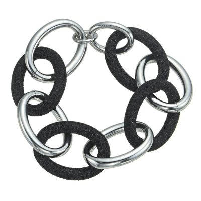 Pesavento Polvere Di Sogni silver & black glitter bracelet - Product number 9635696