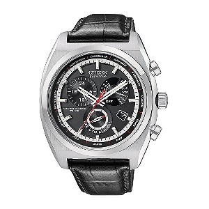 Citizen Eco Drive Calibre 8700 Men's Black Strap Watch