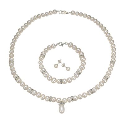 Cultured Fresh Water Pearl 3 Piece Set - Product number 9645071