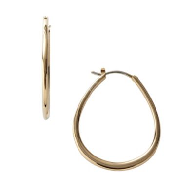 Fossil Gold Coloured Stainless Steel Creole Earrings - Product number 9645349