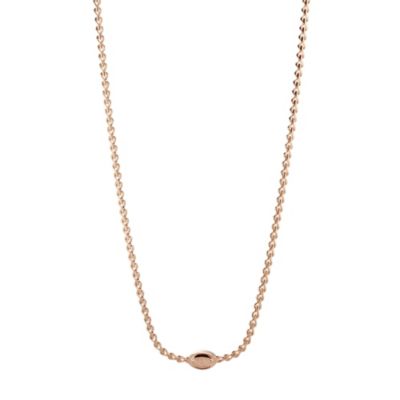 Fossil Rose Gold Coloured Keyhole Necklace - Product number 9645373