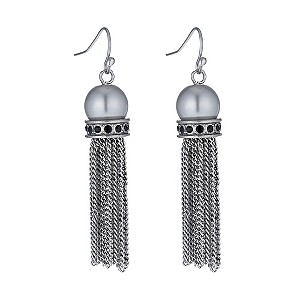 Fiorelli Grey Tassel Earrings