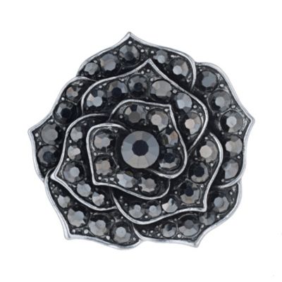 Fiorelli Hematite Rose Brooch - Product number 9645667