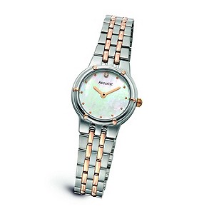 Accurist Ladies' Two Tone & Rose Gold Bracelet Watch