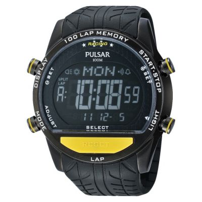 Pulsar Men's Yellow Digital Watch - Product number 9648666