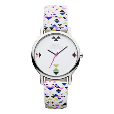 Paul's Boutique Ladies' Pattern Strap Watch With Silver Logo - Product number 9650733