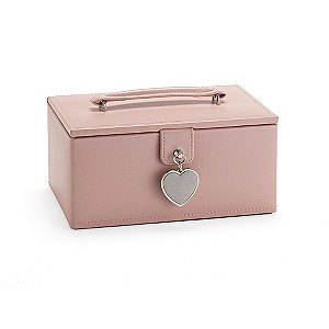 Exclusive Pink Heart Jewellery Box Small