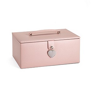 H Samuel Exclusive Pink Heart Jewellery Box Large