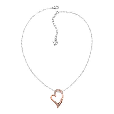 Guess Adjustable Rose Gold-Plated Heart Pendant - Product number 9653457