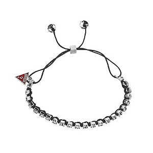 Guess Adjustable Stone Set Cord Bracelet