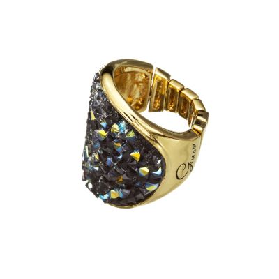 Guess Adjustable Stone Set Gold Plated Ring - Product number 9653856