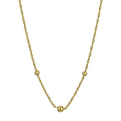 9ct Yellow Gold Singapore Ball Chain 17`