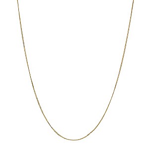 H Samuel Together Bonded Silver and 9ct Gold Fine Curb