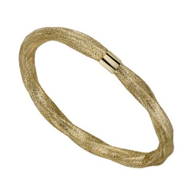 Slave 9ct Gold Twist Stretch Bangle