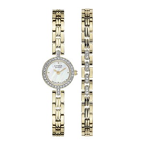 Citizen Ladies' Bracelet & Watch Set
