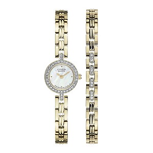 Citizen Ladies' Bracelet & Watch Set