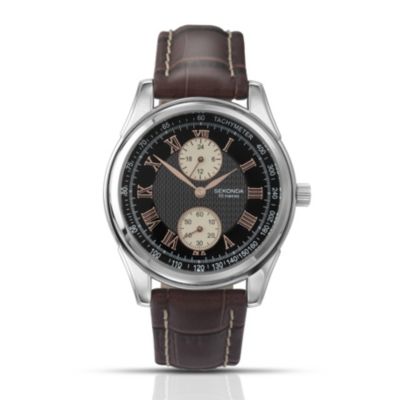 Sekonda Men's Brown Leather Strap Watch - Product number 9656235