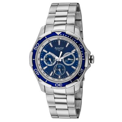 Accurist Men's Stainless Steel Bracelet Watch Gift Set - Product number 9657037