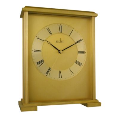 H Samuel Brass Mantelpiece Clock