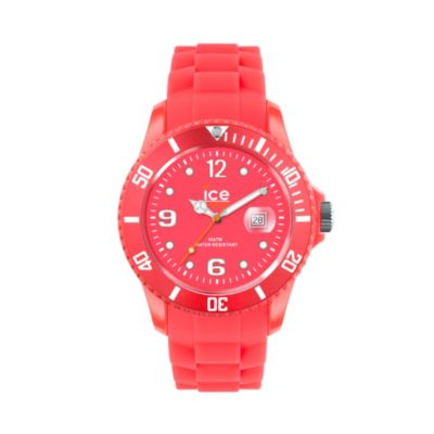 Ice-Watch Neon Red Men's Silicone Strap Watch - Product number 9659854
