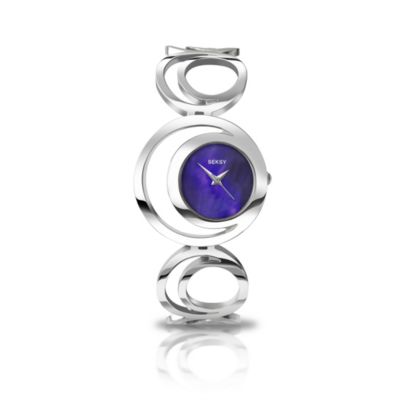 Seksy Ladies' Purple Mother Of Pearl Dial Bracelet Watch - Product number 9660232