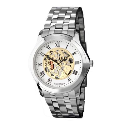 Sekonda Men's Skeleton Stainless Steel Bracelet Watch - Product number 9660283