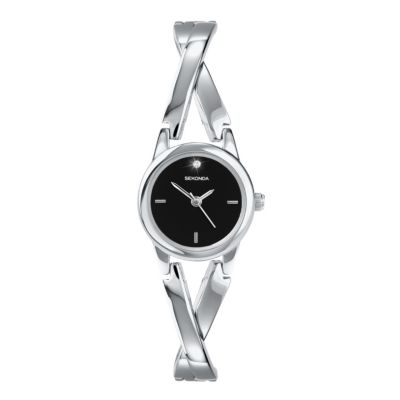 Sekonda Ladies' Stainless Steel Stone Set Bracelet Watch - Product number 9660429