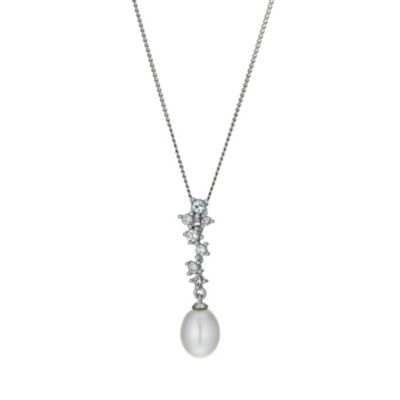 9ct white gold cultured freshwater pearl pendant - Product number 9667768