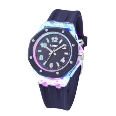 Limit Ladies' Strobe Navy Rubber Strap Watch - Product number 9667865