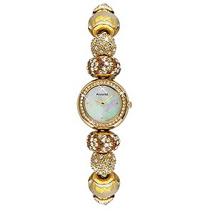 Accurist Ladies' Gold Plated Sunbeam Charm Bracelet WatchAccurist Ladies' Gold Plated Sunbeam Charm