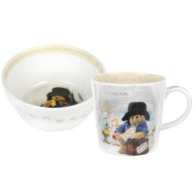 H Samuel Paddington Bear Mug and Bowl Set