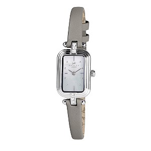Radley Ladies' Gold Plated Vintage Grey Leather Strap Watch